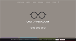 Desktop Screenshot of cultofpedagogy.com