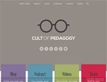 Tablet Screenshot of cultofpedagogy.com